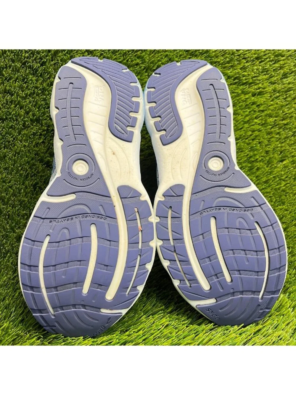 Brooks Glycerin 20 Womens Size 11 Blue White Athletic Running Shoes Sneakers